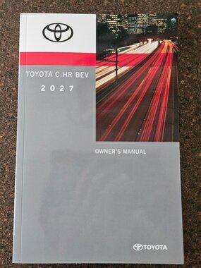 2027 TOYOTA CHR BEV Owner's Manual OM42N70U 01999-42N70